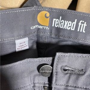 New never worn CARHARTT grey 34x28 relaxed fit pants